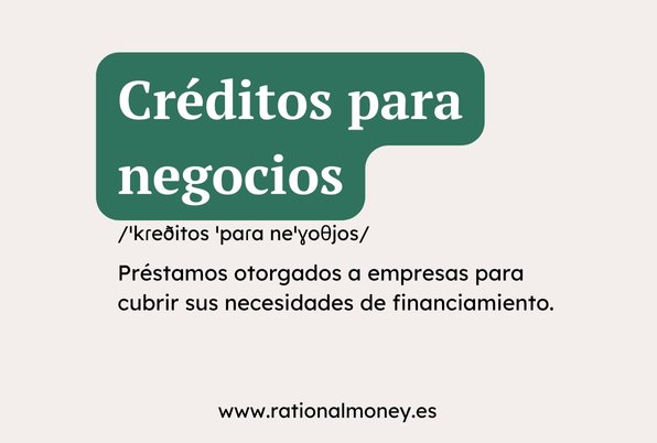 Créditos para negocios