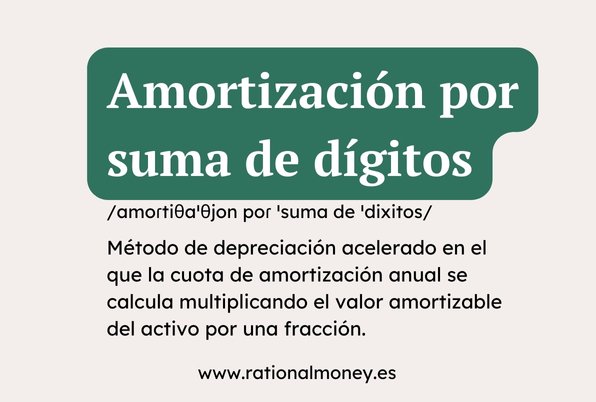 Amortización por suma de dígitos